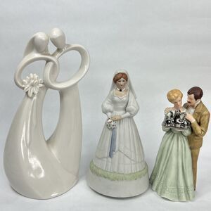 Enesco Wedding Figurine Lot Circle Love Kim Lawrence Forever 25 Years Together